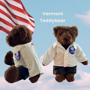 Extremely Rare Ltd Ed Vermont Teddy Bear Barack Obama 2008 President Honorary